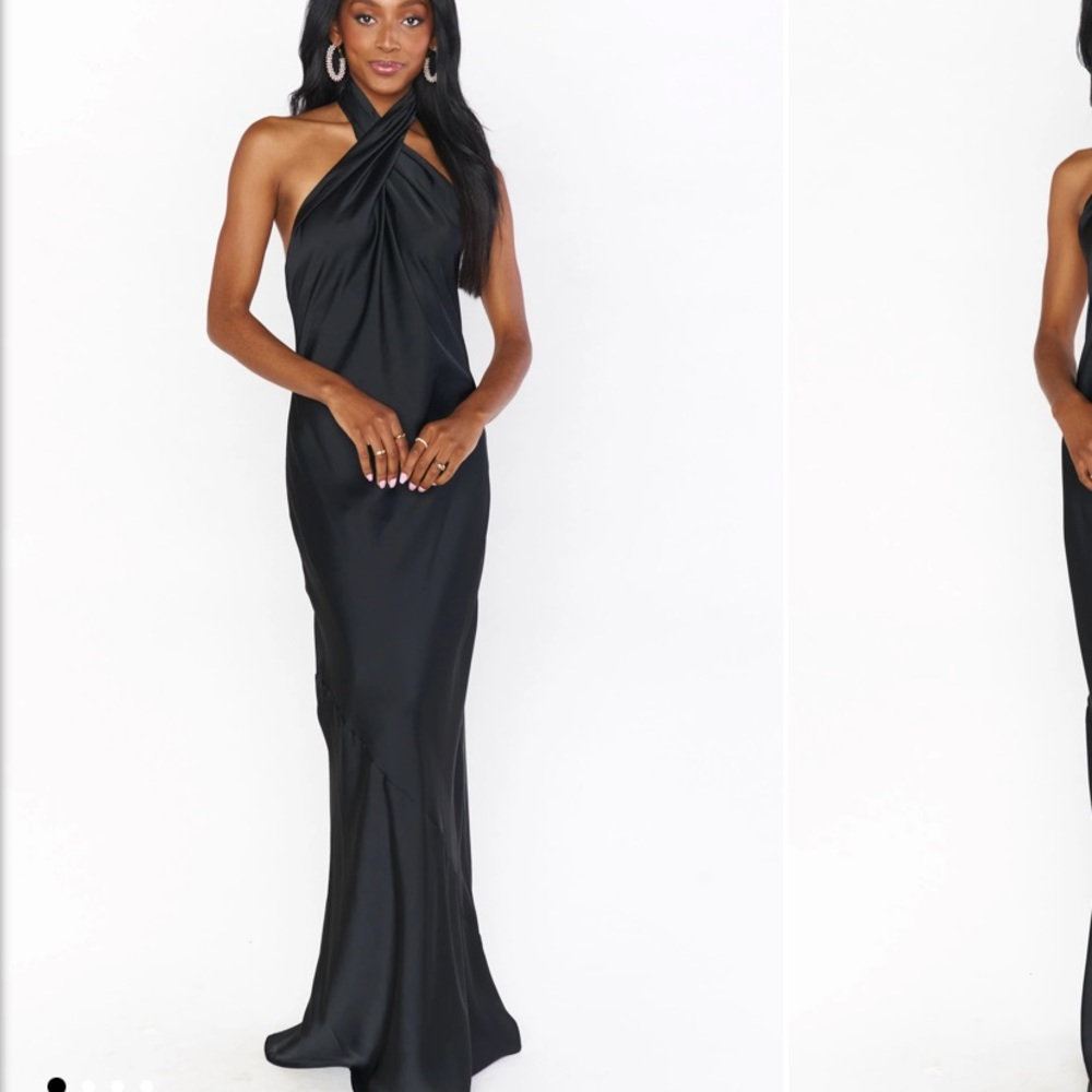 Show Me Your Mumu Jasmine Halter Maxi- Black
